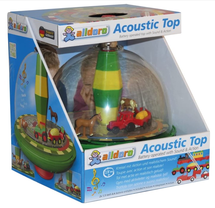 Maro Toys Spinning Top Farmyard with Sounds Toddler