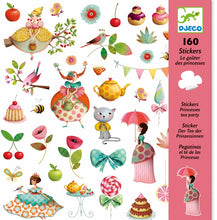 Load image into Gallery viewer, Djeco Stickers 160pc - Princess Tea Party
