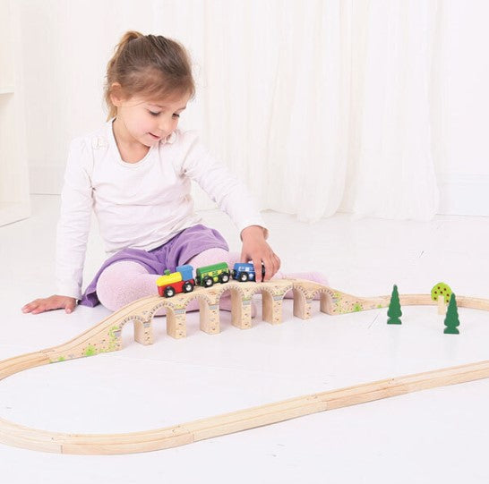 Bigjigs Toys Rail Viaduct Toy Trains & Train Sets