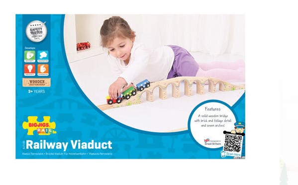 Bigjigs Toys Rail Viaduct Toy Trains & Train Sets
