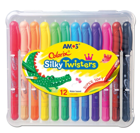 Amos Colorix Silky Twisters 12 pack Art & Craft