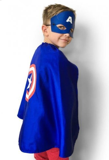 Dress Up - Superhero Cape and Mask Sets Captain America Dress Up