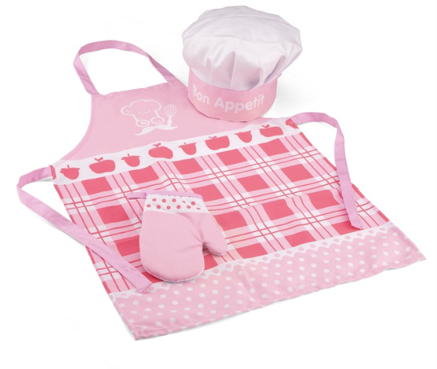 New Classic Toys Chef's Apron Set Pretend Food Play
