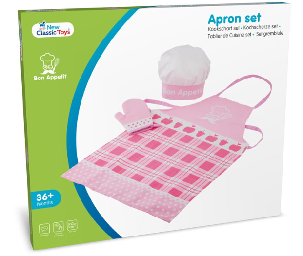 New Classic Toys Chef's Apron Set Pretend Food Play