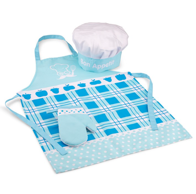 New Classic Toys Chef's Apron Set Pretend Food Play