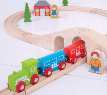 Bigjigs Toys Rail Figure 8 Train Set Toy Trains & Train Sets