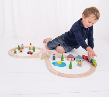 Bigjigs Toys Rail Figure 8 Train Set Toy Trains & Train Sets