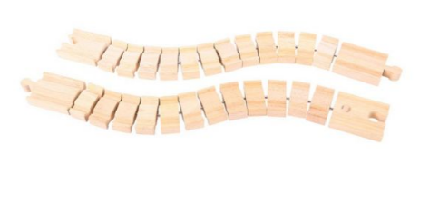 Bigjigs Toys Rail Crazy Track 2pc Train