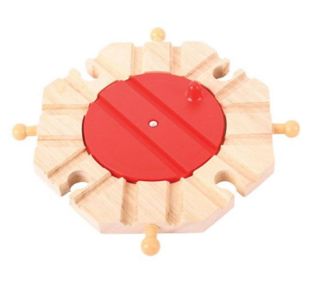 Bigjigs Toys Rail 8 Way Turntable Train