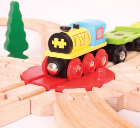 Bigjigs Toys Rail 8 Way Turntable Train