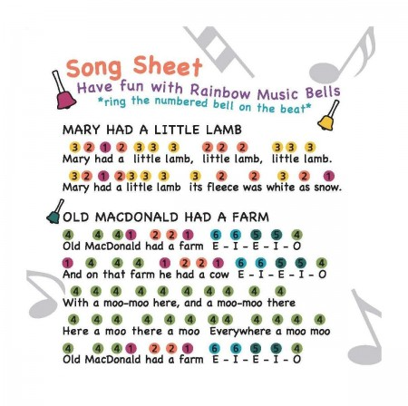 Rainbow Spinning Bells Music