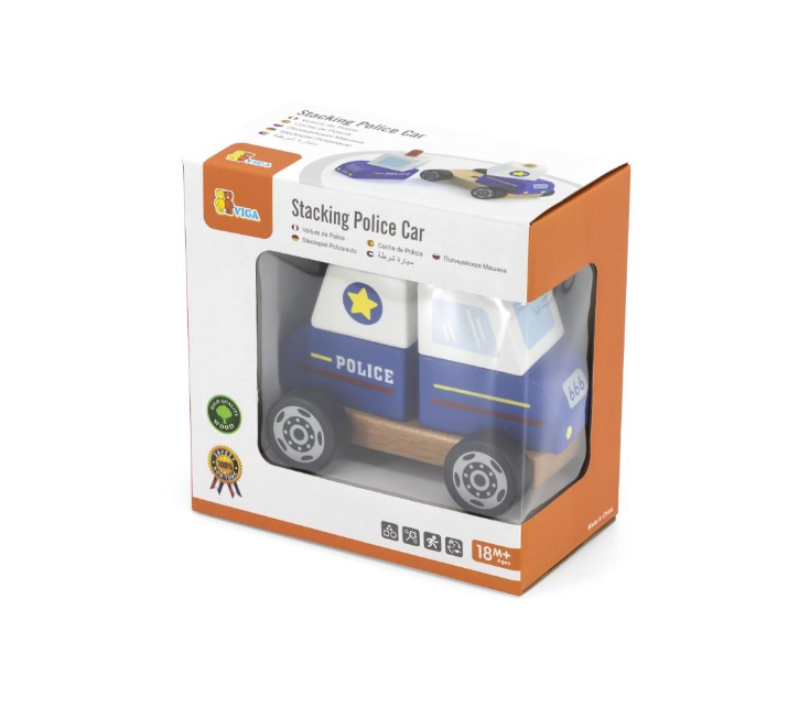 Viga Stacking Police Car – The Spinning Top Toy Store