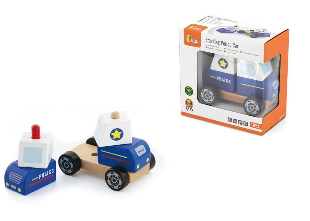 Viga Stacking Police Car Toddler