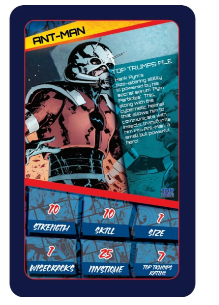 Top Trumps Card Game Marvel Universe Games