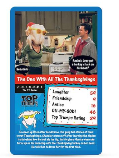 Top Trumps Card Game Friends 30 Top Moments Games