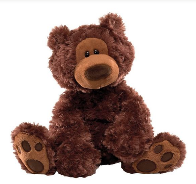 Gund Bear Philbin Chocolate 33cm Plush Toys