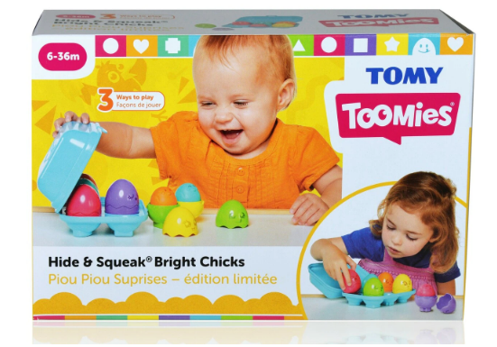 Tomy Toomies Hide & Squeak Bright Chicks Toddler