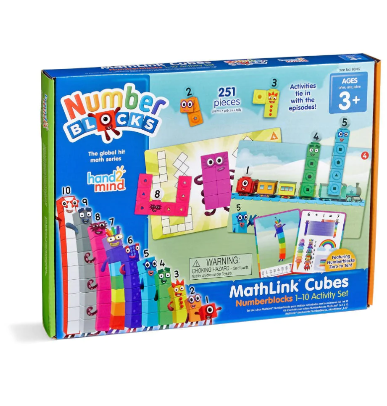 Numberblocks Math Link Cubes 1-10 Activity Set Learning Aid