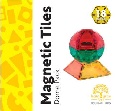 Learn & Grow Toys Magnetic Tiles Dome Pack Construction