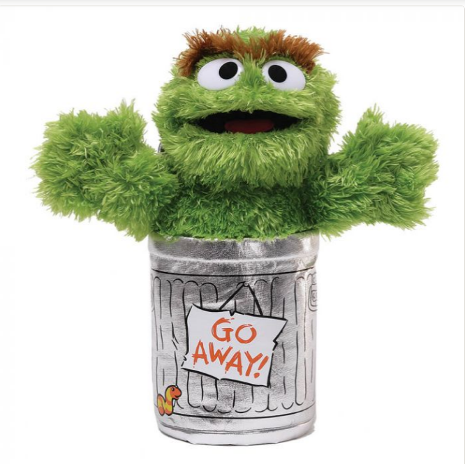 Sesame Street 24-35cm Plush Characters Oscar Plush Toys