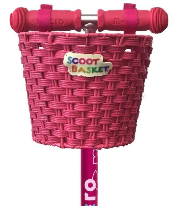 Micro Scooter Basket Pink Ride On Scooter