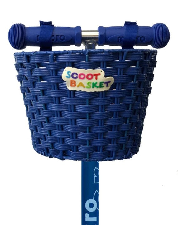 Micro Scooter Basket Blue Ride On Scooter