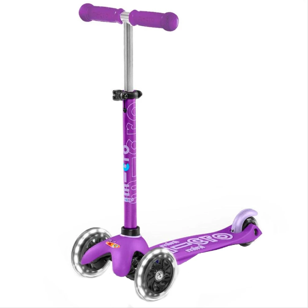 Micro Scooter Mini Deluxe LED Purple Micro Scooter