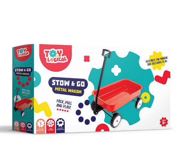 Stow and Go Red Wagon red wagon