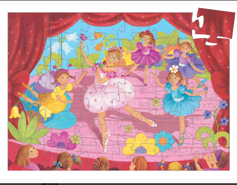 Djeco Ballerina 36pc Silhouette Puzzle Puzzle