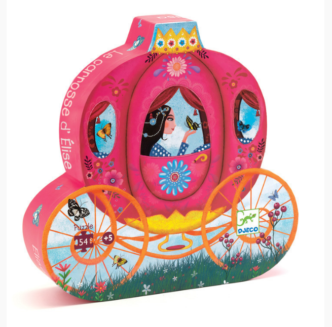 Djeco Elise's Carriage 54pc Silhouette Puzzle Puzzle