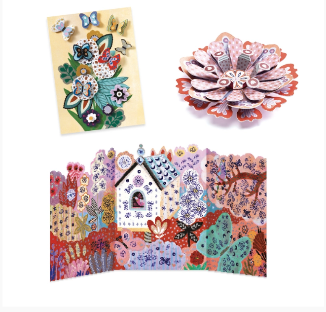Djeco Multi Craft Box - Flower Gardens Art & Craft