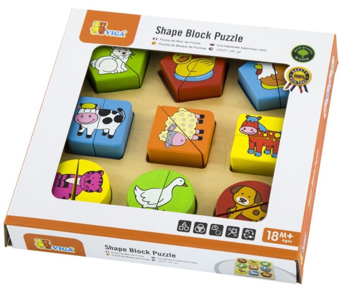 Viga Shape Block Puzzle Farm Puzzle