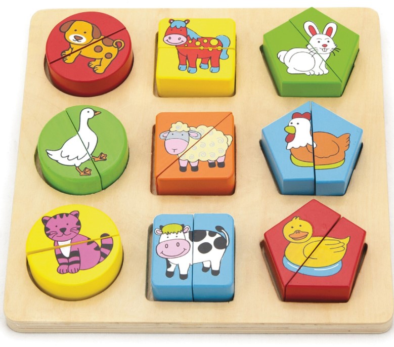 Viga Shape Block Puzzle Farm Puzzle