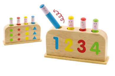 Fun Factory Pop Up Toy with Four Figures Baby Toy
