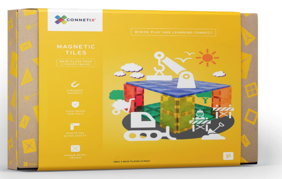 Connetix Tiles 2 piece Base Plate Set Construction