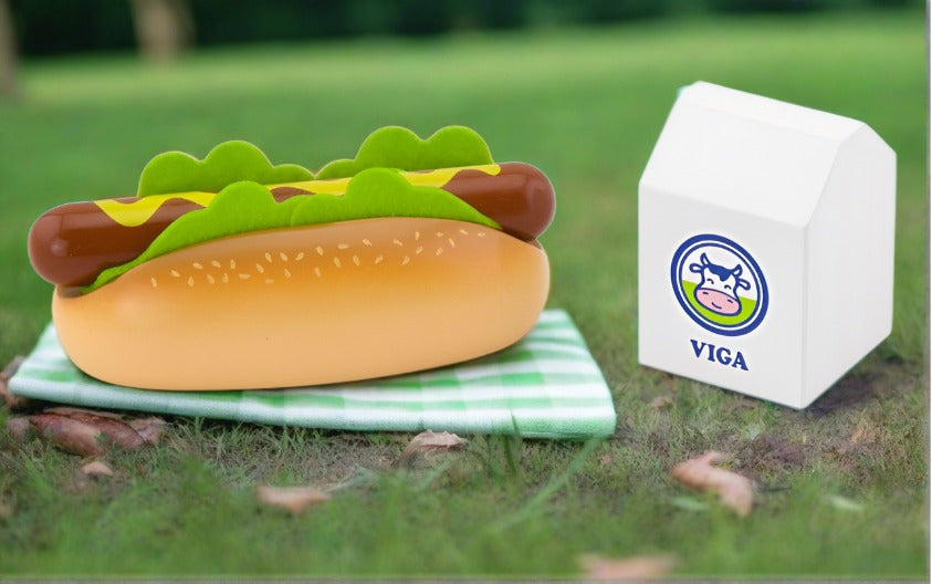 Viga Hotdog & Milk Playset Pretend Play