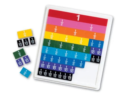 Rainbow Fraction Tiles Activity Set Learning Aid