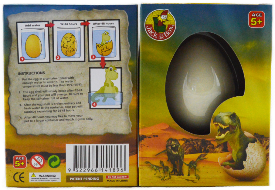 Growing Pet Dinosaur Egg Novelty