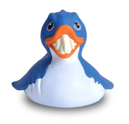 Wild Republic Rubber Duck Shark Baby Toy