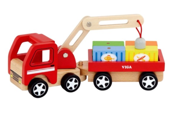 Viga Toys Crane Truck Transport