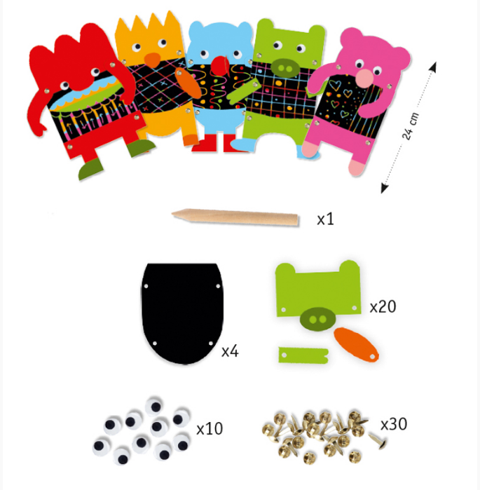 Scratch Boards - Scratch Little The Monsters by Djeco