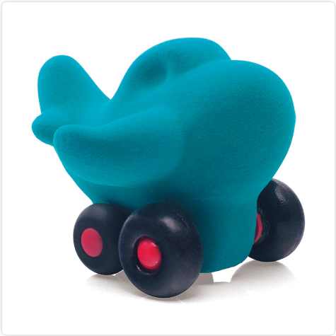 Rubbabu Charles the Airplane Turquoise - Small