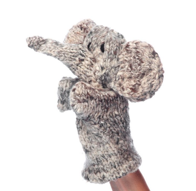 Kenana Knitters Hand Puppet Elephant Puppet