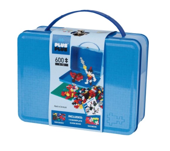 Plus-Plus Metal Suitcase Basic 600pc Art & Craft