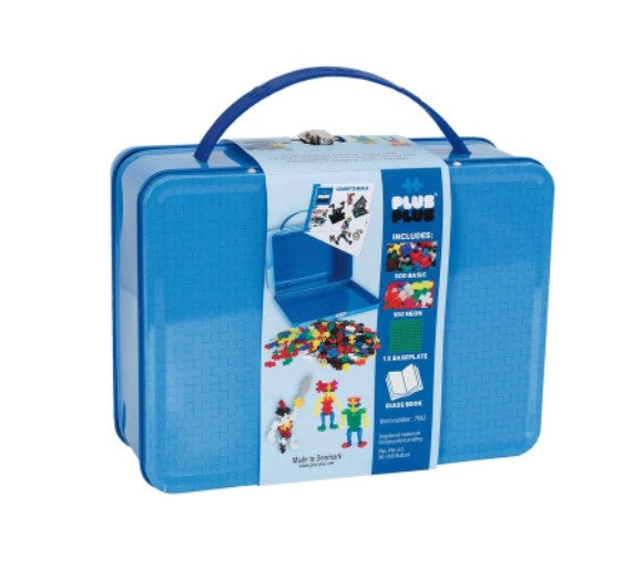Plus-Plus Metal Suitcase Basic 600pc Art & Craft