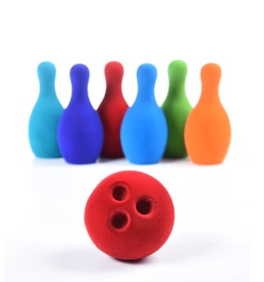 Rubbabu Bowling Set 14cm Game