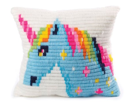 Sozo Unicorn Pillow Needlepoint Kit