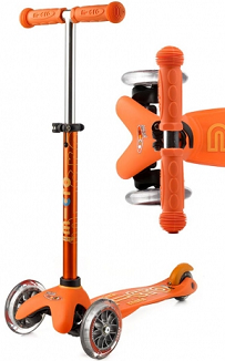 Micro Scooter Mini Deluxe Orange Ride On Scooter