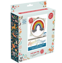 Load image into Gallery viewer, Crafty Kit Co Rainbow Hoop Needle Felt Kit
