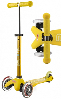 Micro Scooter Mini Deluxe Yellow Ride On Scooter